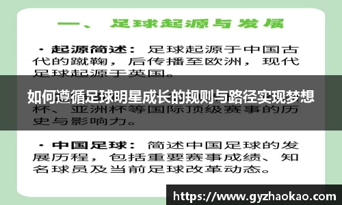 如何遵循足球明星成长的规则与路径实现梦想